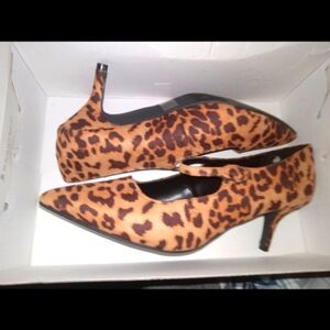 Cheetah Print Pumps Sz 8w
